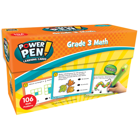 TEACHER CREATED RESOURCES Power Pen® Learning Cards - Math Grade 3 TCR6013